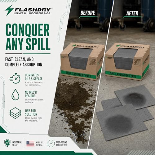 FLASHDRY Universal Spill Absorbent Pads (300 Count)