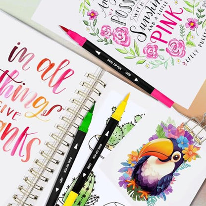 Art Supplier Dual Brush Markers Pens (110 Count)