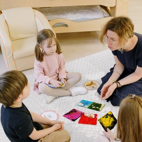 8 Pack 6"x 6" Liquid Tiles for Kids (8 Count)