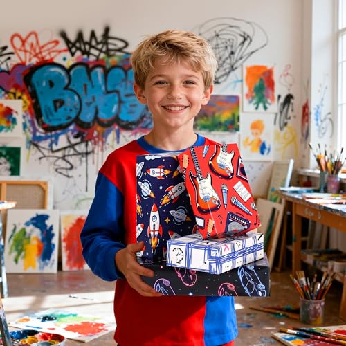 12 Sheets Art Wrapping Paper (12 Count)