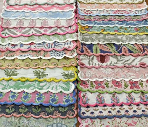 Hand Block Print Cloth Napkins (4 Count)