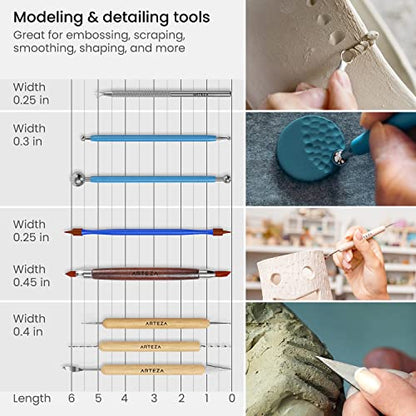 Pottery and Sculpting Tools (22 Count)