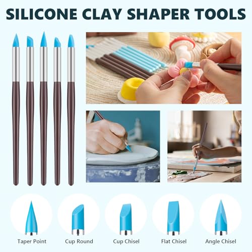 10PCS Silicone Clay Sculpting Tool