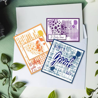 Clear Stamp Mottled Patterns Silicone Stamps for DIY Scrapbooking Photo Album Decorative Cards Making Background Holiday Card Making Album Crafts