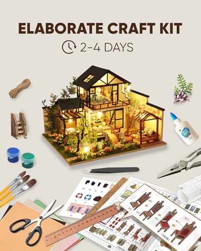 DIY Japanese Miniature House Kit Dollhouse Kit for Adults to Build