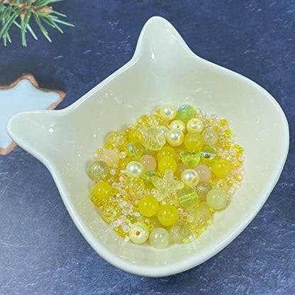 Assorted Glass Resin Beads Multi Size Colors Smooth Cracked Gravel Millet Spacer Beads for Bracelets Necklace Earring DIY Jewelry Making Craft