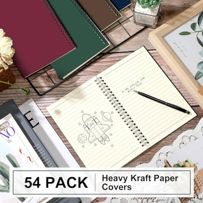 Spiral Notebook College Ruled Journals Notebooks Lined 8.3 x 5.5 Inch Note Books Bulk A5 Writing Notebooks Thick Paper Notebook for Office Business School Supplies