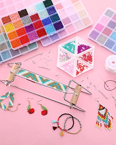 Bead Loom Kit Beading Supplies 2 mm Seed Beads DIY Craft