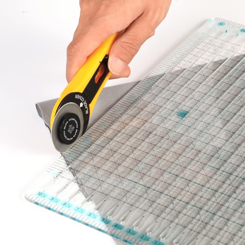 Acrylic Quilting Ruler 11.5" x 10.5" for Precise Fabric Cutting Quilt Rulers Quilting Sewing Tools Slotted Rulers