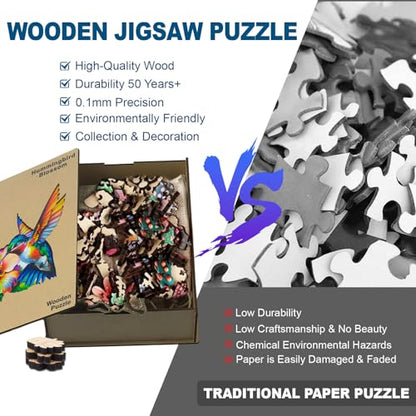 Wooden Puzzles for Adults (200 Count)