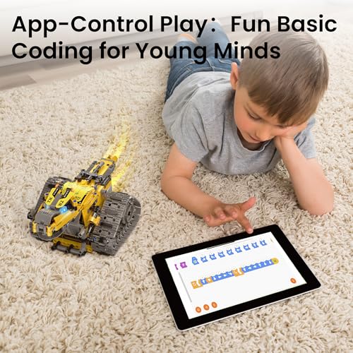 Robot Building Kit with APP & Remote Control Gifts for Boys 8