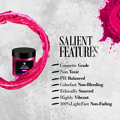 Hot Pink Mica Powder for Epoxy Resin 56g