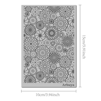 Polymer Clay Blossom Flowers Texture Sheets for Earrings Jewelry Making