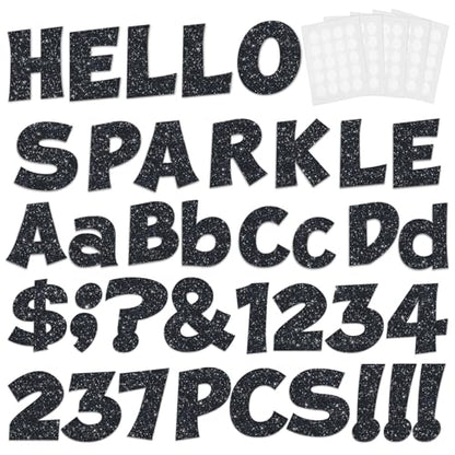 237 Pcs Glitter Bulletin Board Letters