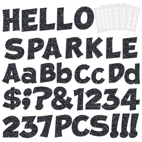 237 Pcs Glitter Bulletin Board Letters