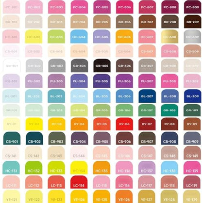 Acrylic Paint Markers 126 Colors Brush Tip (126 Count)