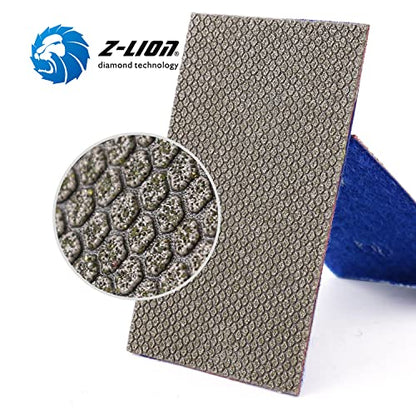 Diamond Abrasive Paper Sheets 60 Grit Diamond Sandpaper Nylon Back for Grinding Stone Glass Ceramic