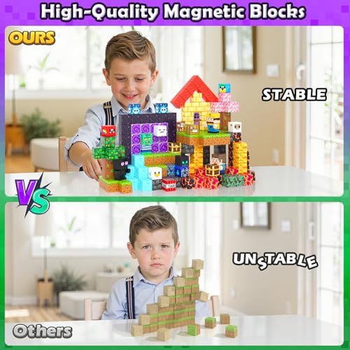 500PCS Magnetic Blocks for Kids Ages 4 (500 Count)
