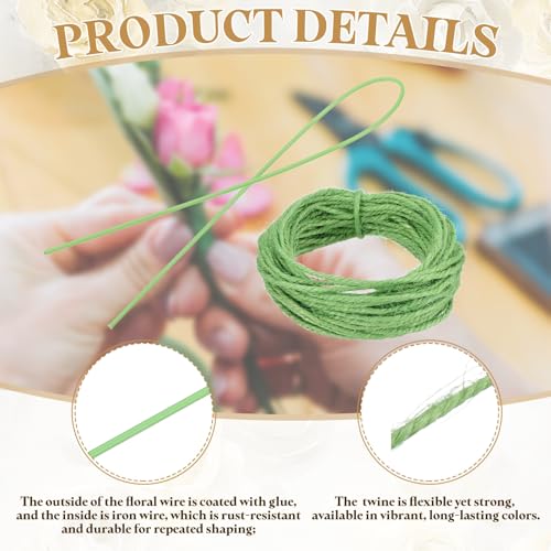 50Pcs 2 Gauge Floral Wire (50 Count)