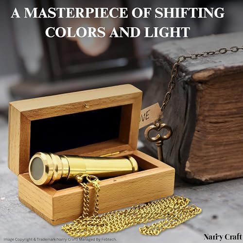 Brass Kaleidoscope with Wooden Box
