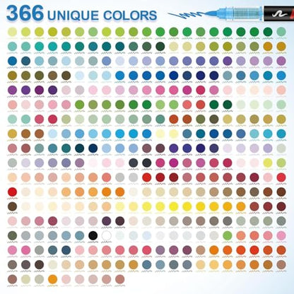 366 Acrylic Paint Markers (366 Count)