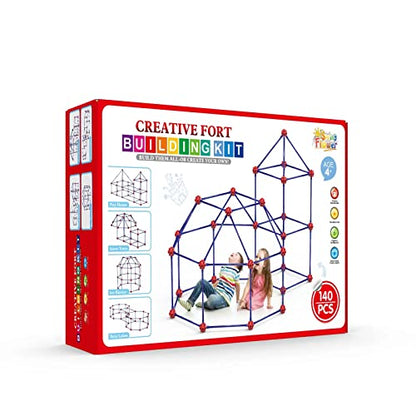 Fort Building Kit for Kids (140 Count)