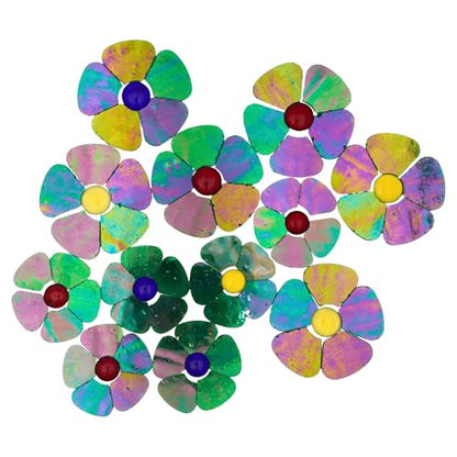 Iridescent Flower Mosaic Tiles