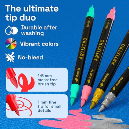 20 Fabric Markers for Clothes and Textiles (20 Count)