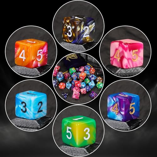 6 Sets Polyhedral Dice (42 Count)