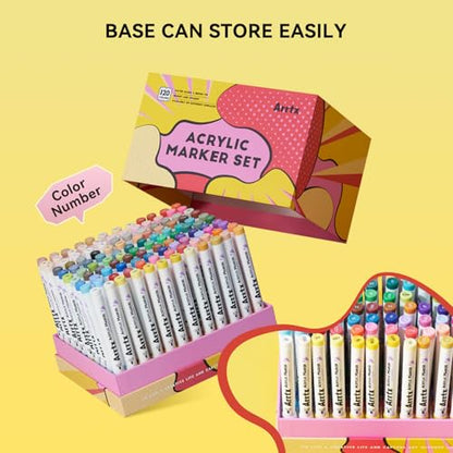 120 Colors Markers Paint Pens