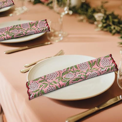 Hand Block Print Cloth Napkins (4 Count)