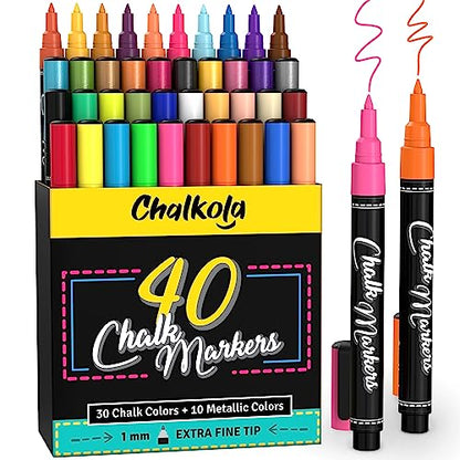 Extra Fine Tip Chalk Markers for Blackboard
