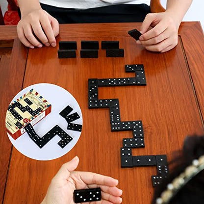 Wooden Double 6 Domino Set