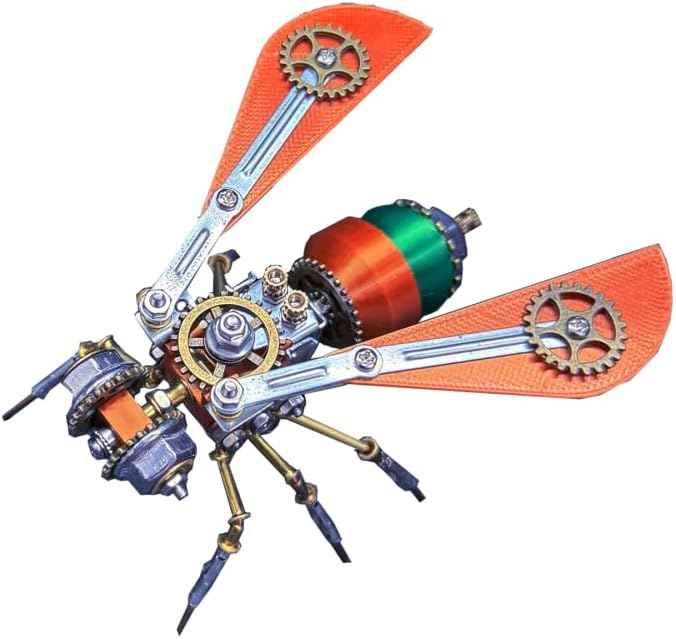 3D DIY Gear Predator B Metal Puzzle Kits, 120PCS Mechanical Snail Metal Steampunk Insect Model Kit, Creative Collectible Display Piece for Adults