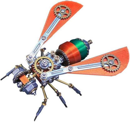 3D DIY Gear Predator B Metal Puzzle Kits, 120PCS Mechanical Snail Metal Steampunk Insect Model Kit, Creative Collectible Display Piece for Adults