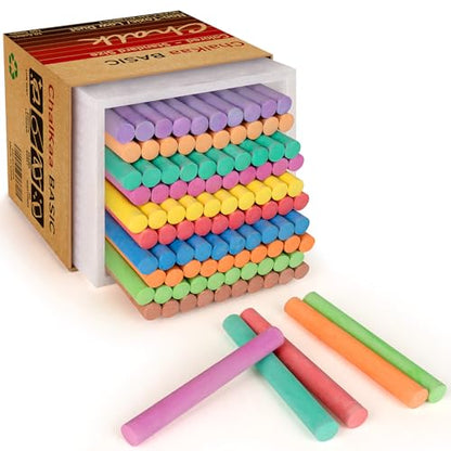 Dustless Colored Chalk 100PCS (100 Count)