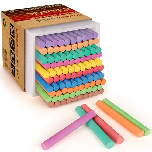 Dustless Colored Chalk 100PCS (100 Count)