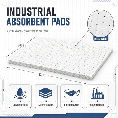 100 Pcs Oil Absorbent Pad for Spill