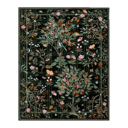 Black Boho 8x10 Area Rugs for Living Room