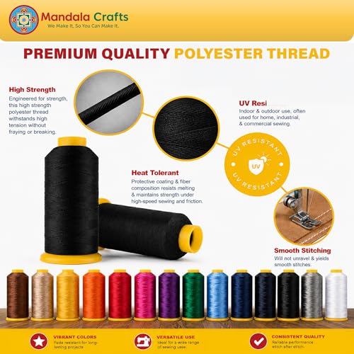 Burgundy Tex 70 Polyester Heavy Duty Thread for Upholstery