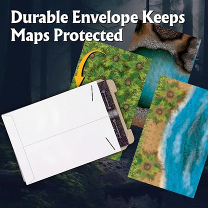The Uncharted Isles Roleplaying Battlemaps; 16 Modular RPG Maps in 8 Double