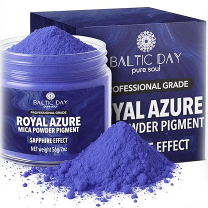 Royal Azure Blue Mica Powder 2 oz (2 Ounce)
