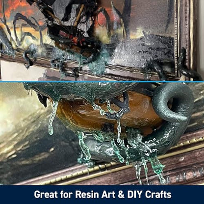 Clear Acrylic UV Resin Kit with UV Cure Light (7 Ounce)
