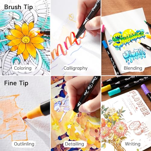 Pastel Brush Pens (56 Count)
