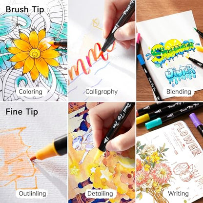 Pastel Brush Pens (56 Count)