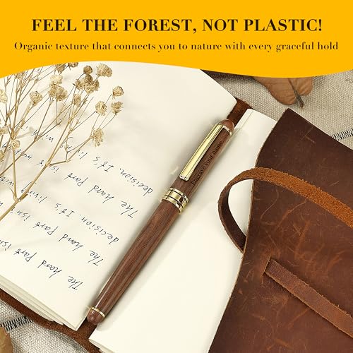 Luxury Personalized Wood Ballpoint Pen Writing Set