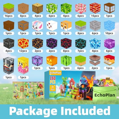 150PCS Magnetic Blocks (150 Count)