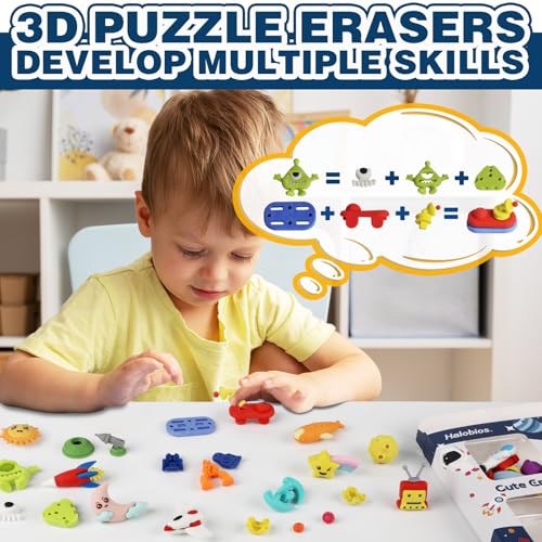 Erasers Set for Kids (16 Count)