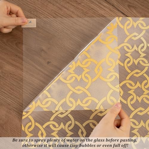 Celtic Knot Seamless Pattern Full Privacy Window Film 17.7'' x 78.7''
