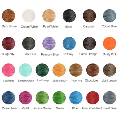 Round Leather Sewing Waxed Thread